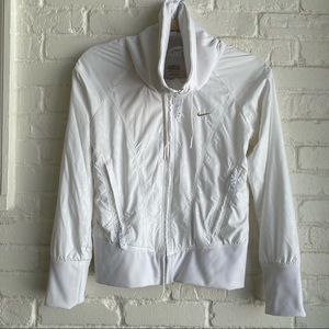 Nike White Zip Up Jacket Size XS